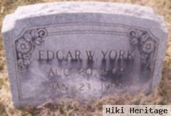 Edgar W York