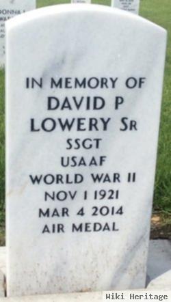 David P Lowery, Sr