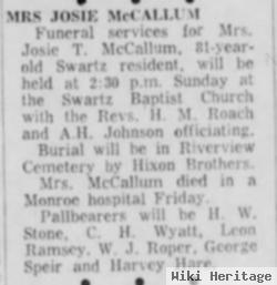 Josie T. Mccallum