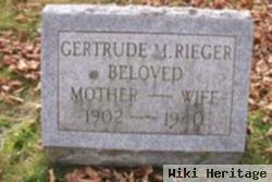 Gertrude M Rieger