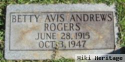 Betty Avis Andrews Rogers