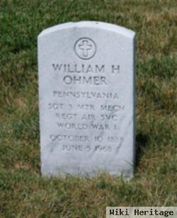 Sgt William H. Ohmer