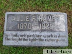 Allie Frances Hawk Hamby