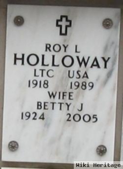 Lt Colonel Roy L Holloway