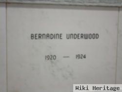 Clara Bernadine "bernadine" Underwood