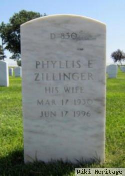 Phyllis E Zillinger