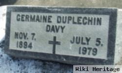 Germaine "blanche" Duplechin Davy