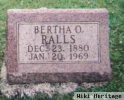 Bertha O. Peters Ralls