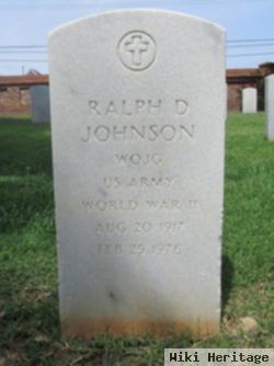 Wo Ralph D Johnson