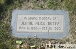 Jennie Alice Spradley Betty