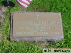 Pfc Theodore Martin Fredrick