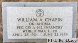 William A Chapin