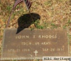 John T Rhodes