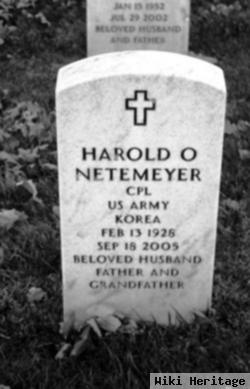 Harold O Netemeyer