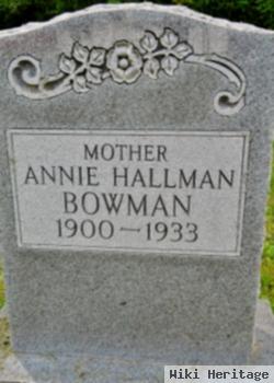 Annie Hallman Bowman