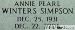 Annie Pearl Winters Simpson