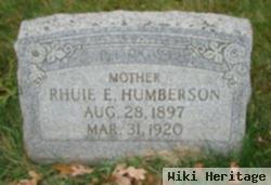 Rhuie E Frazee Humberson