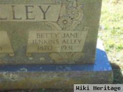 Elizabeth Jane "betty" Jenkins Alley