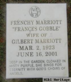 Frances "frenchy" Gobble Marriott