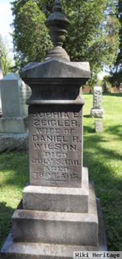 Sophia E Zeigler Wilson