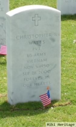 Pvt Christopher B Watts