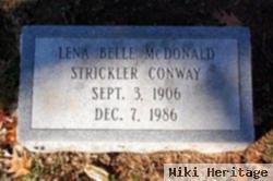 Lena Belle Mcdonald Strickler Conway