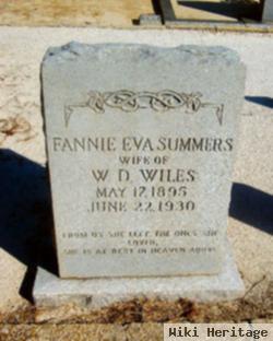 Fannie Eva Summers Wiles