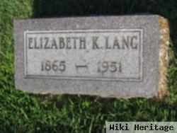 Elizabeth K. Lang