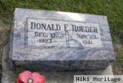 Donald E Roeder