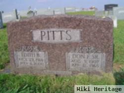 Don F Pitts, Sr