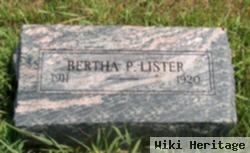 Bertha P Lister