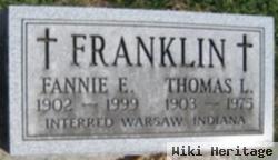 Frances Etta "fannie" Sears Franklin