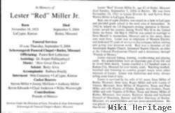 Lester E. "red" Miller, Jr