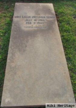 Mary Lillian "lillie" Zellner Shipp