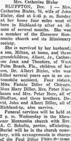 Catherine D Diller Bixler