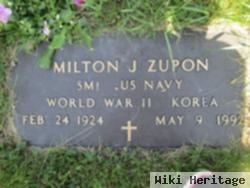 Milton J "pete" Zupon