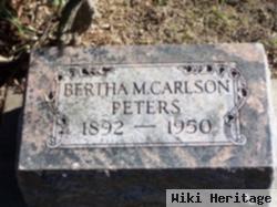 Bertha M Carlson Peters