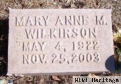 Mary Anne M Wilkirson