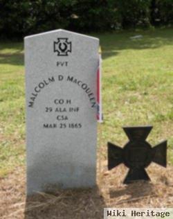 Pvt Malcolm D. Mcqueen