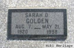 Sarah D. Golden