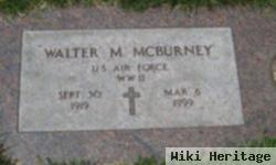 Walter M Mcburney
