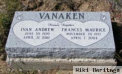 Frances Maurice Vanaken