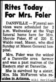 Mercie A. Robinson Foler