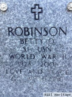 Betty O Robinson