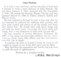 John "johnny" Nichols
