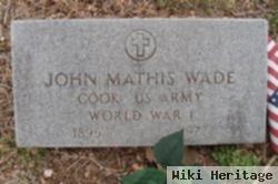 John Mathis Wade