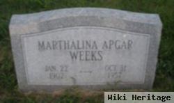 Marthalina Apgar Weeks