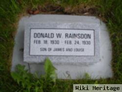 Donald W. Rainsdon