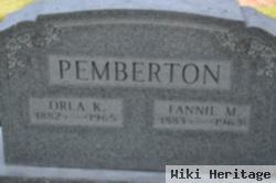 Fannie M Hartman Pemberton
