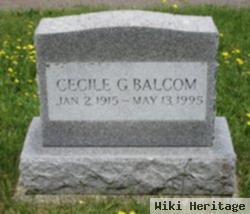 Cecile G Balcom